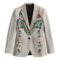 Brown Hawaiian Palaka Blazer Kukui Nut Money Lei - Polynesian Pride