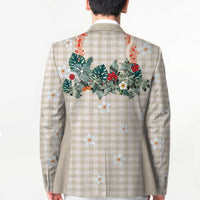 Brown Hawaiian Palaka Blazer Kukui Nut Money Lei - Polynesian Pride