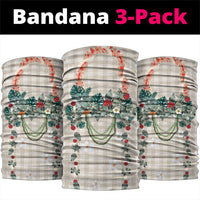 Brown Hawaiian Palaka Neck Gaiter Kukui Nut Money Lei - Polynesian Pride