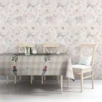 Brown Hawaiian Palaka Tablecloth Kukui Nut Money Lei - Polynesian Pride