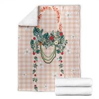 Peach Hawaiian Palaka Blanket Kukui Nut Money Lei - Polynesian Pride