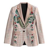 Peach Hawaiian Palaka Blazer Kukui Nut Money Lei - Polynesian Pride