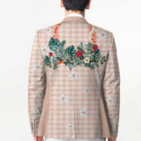 Peach Hawaiian Palaka Blazer Kukui Nut Money Lei - Polynesian Pride