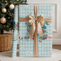 Turquoise Hawaiian Palaka Wrapping Paper Kukui Nut Money Lei - Polynesian Pride