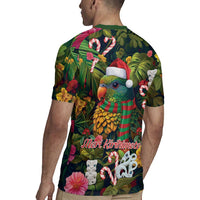 Meri Kirihimete Kakapo Santa Rugby Jersey Merry Christmas with Tropical Vibe