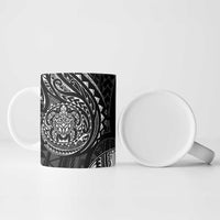 Polynesian Turtle Tribal Tattoo Ceramic Mug Black Style - Polynesian Pride