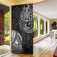 Polynesian Turtle Tribal Tattoo Door Cover Black Style - Polynesian Pride