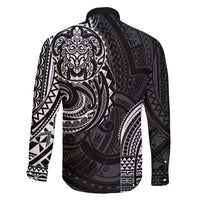 Polynesian Turtle Tribal Tattoo Family Matching Tank Maxi Dress and Hawaiian Shirt Black Style LT9 - Polynesian Pride