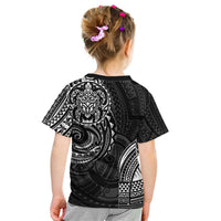Polynesian Turtle Tribal Tattoo Kid T Shirt Black Style
