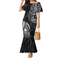 Polynesian Turtle Tribal Tattoo Mermaid Dress Black Style