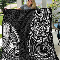 Polynesian Turtle Tribal Tattoo Quilt Black Style LT9 Black - Polynesian Pride