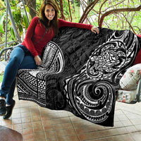 Polynesian Turtle Tribal Tattoo Quilt Black Style LT9 - Polynesian Pride