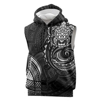 Polynesian Turtle Tribal Tattoo Sleeveless Zip Hoodie Black Style LT9 Black - Polynesian Pride