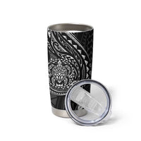 Polynesian Turtle Tribal Tattoo Tumbler Cup Black Style