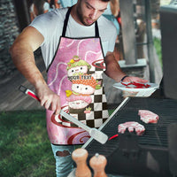 Personalized Japanese Kawaii Sushi Roll Apron Wagara Palaka Pattern LT9 - Polynesian Pride