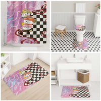 Personalized Japanese Kawaii Sushi Roll Bathroom Set Wagara Palaka Pattern