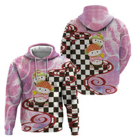 Personalized Japanese Kawaii Sushi Roll Hoodie Wagara Palaka Pattern
