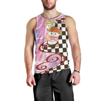 Personalized Japanese Kawaii Sushi Roll Men Tank Top Wagara Palaka Pattern
