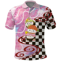 Personalized Japanese Kawaii Sushi Roll Polo Shirt Wagara Palaka Pattern