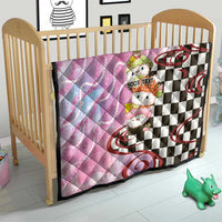 Personalized Japanese Kawaii Sushi Roll Quilt Wagara Palaka Pattern