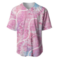 Japanese Koi Fish Baseball Jersey Pink Wagara Palaka Honohono Pikake Lei
