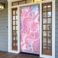 Japanese Koi Fish Door Cover Pink Wagara Palaka Honohono Pikake Lei