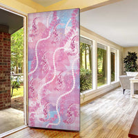 Japanese Koi Fish Door Cover Pink Wagara Palaka Honohono Pikake Lei