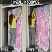 Japanese Koi Fish Door Cover Pink Wagara Palaka Honohono Pikake Lei