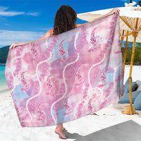 Japanese Koi Fish Sarong Pink Wagara Palaka Honohono Pikake Lei