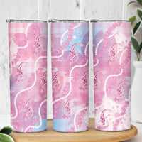 Japanese Koi Fish Skinny Tumbler Pink Wagara Palaka Honohono Pikake Lei