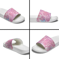 Japanese Koi Fish Slide Sandals Pink Wagara Palaka Honohono Pikake Lei