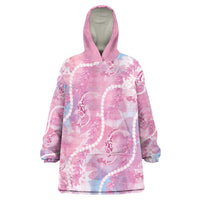 Japanese Koi Fish Wearable Blanket Hoodie Pink Wagara Palaka Honohono Pikake Lei