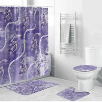 Japanese Koi Fish Bathroom Set Purple Wagara Palaka Honohono Pikake Lei