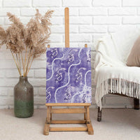 Japanese Koi Fish Canvas Wall Art Purple Wagara Palaka Honohono Pikake Lei