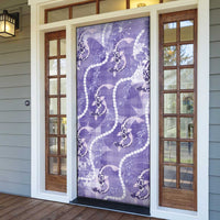 Japanese Koi Fish Door Cover Purple Wagara Palaka Honohono Pikake Lei