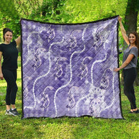 Japanese Koi Fish Quilt Purple Wagara Palaka Honohono Pikake Lei