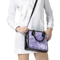 Japanese Koi Fish Shoulder Handbag Purple Wagara Palaka Honohono Pikake Lei