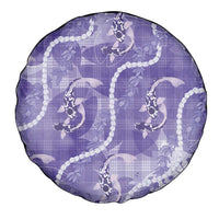 Japanese Koi Fish Spare Tire Cover Purple Wagara Palaka Honohono Pikake Lei