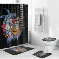 Personalized Japanese Koi Fish Ramen Bathroom Set Aloha Shark Kakau Pattern