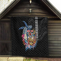 Personalized Japanese Koi Fish Ramen Quilt Aloha Shark Kakau Pattern