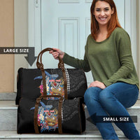Personalized Japanese Koi Fish Ramen Travel Bag Aloha Shark Kakau Pattern