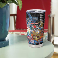 Personalized Japanese Koi Fish Ramen Tumbler Cup Aloha Shark Kakau Pattern LT9 - Polynesian Pride