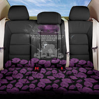 ANZAC Day Remembrance Back Car Seat Cover Purple Poppy We Will Remember Them LT9 One Size Purple - Polynesian Pride