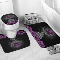 ANZAC Day Remembrance Bathroom Set Purple Poppy We Will Remember Them