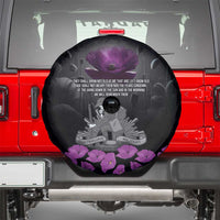 ANZAC Day Remembrance Spare Tire Cover Purple Poppy We Will Remember Them LT9 - Polynesian Pride