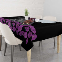 ANZAC Day Remembrance Tablecloth Purple Poppy We Will Remember Them