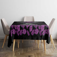 ANZAC Day Remembrance Tablecloth Purple Poppy We Will Remember Them