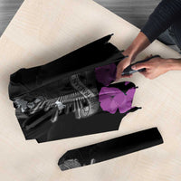 ANZAC Day Remembrance Umbrella Purple Poppy We Will Remember Them LT9 - Polynesian Pride