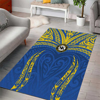 Oceania Football Solomon Kings Area Rug Polynesian Tribal Pattern