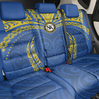 Oceania Football Solomon Kings Back Car Seat Cover Polynesian Tribal Pattern